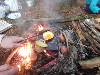 cook outdoors